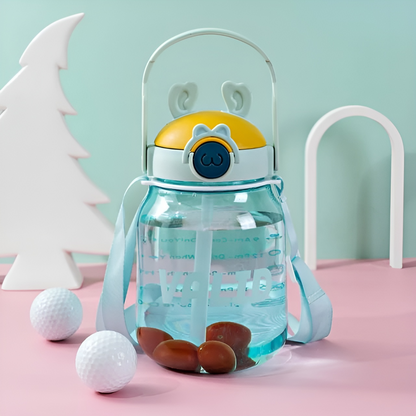 Cute Bunny Routine Water Bottle - Tinyminymo