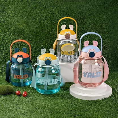 Cute Bunny Routine Water Bottle - Tinyminymo