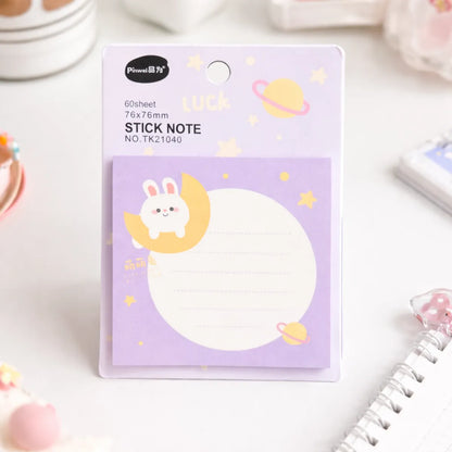 Purple Color Bunny Sticky Notes - Tinyminymo