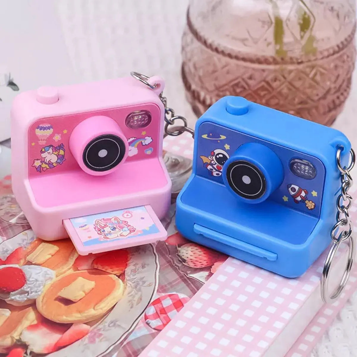 Unicorn and Astronaut Camera Keychains - Tinyminymo