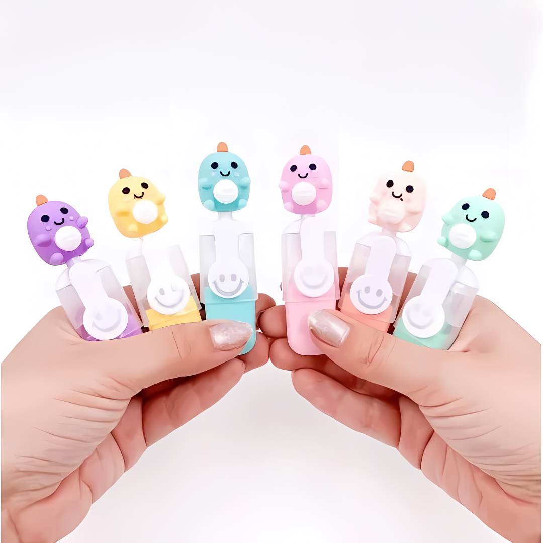 Cute Dino Highlighters - Set of 6 - Tinyminymo