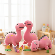Collection of Pink Color Dino Soft Toy - Tinyminymo