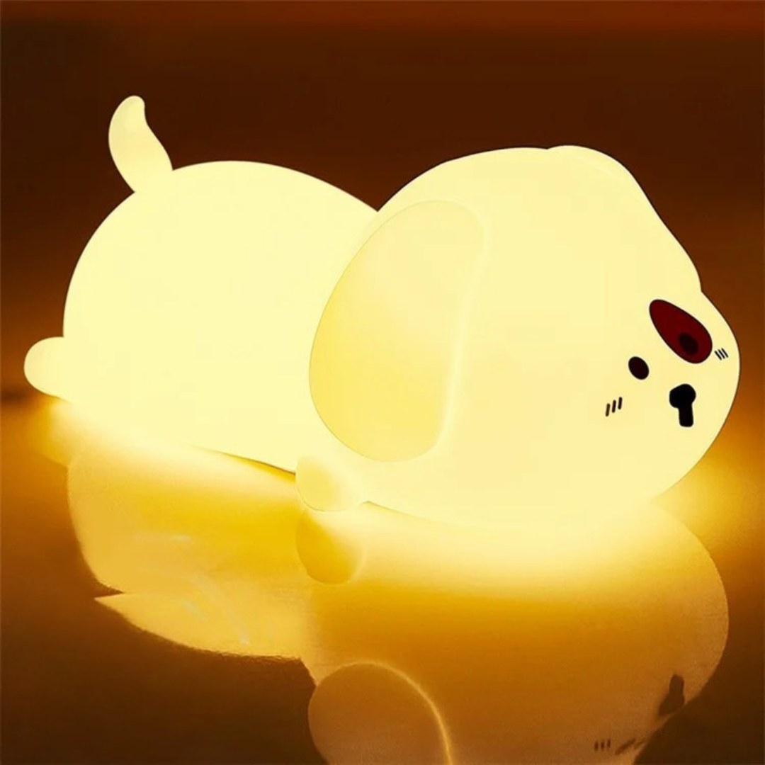Cute Dog Silicone Night Light - Tinyminymo