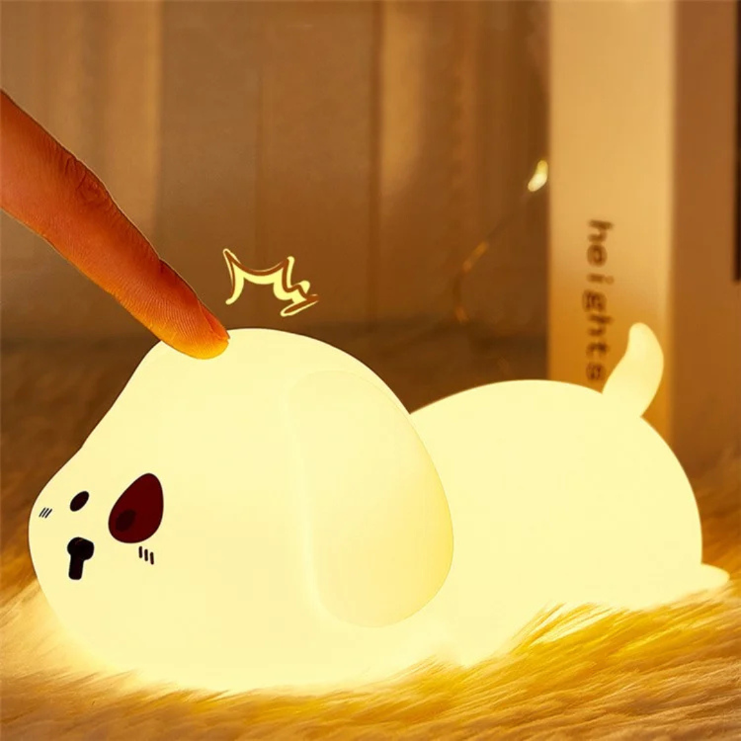 Cute Dog Silicone Night Light - Tinyminymo