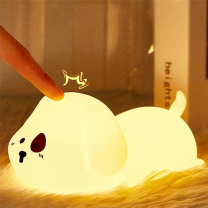 Cute Dog Silicone Night Light - Tinyminymo