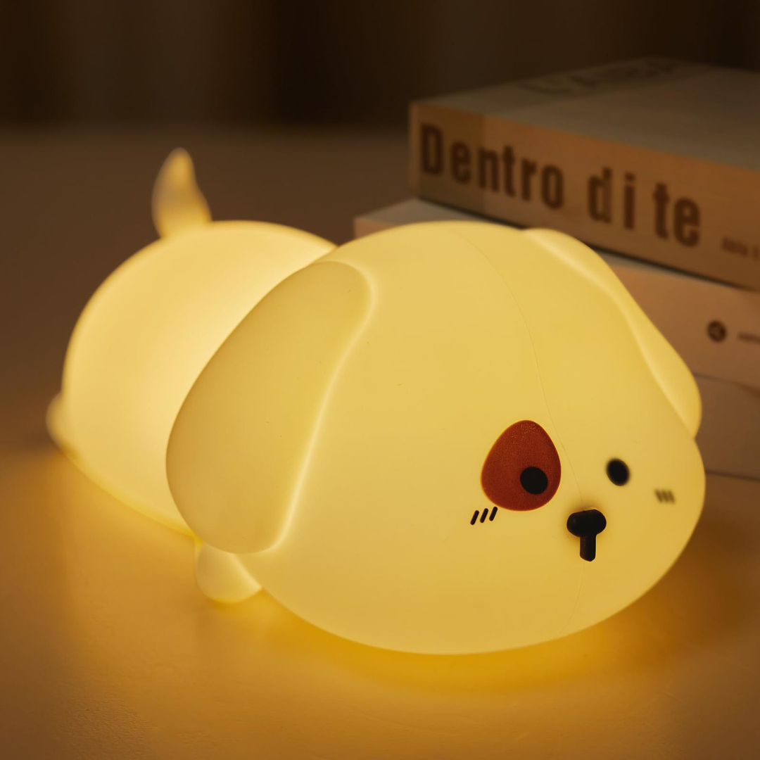 Cute Dog Silicone Night Light - Tinyminymo