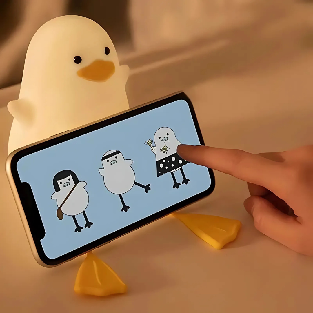 Cute Duck Silicone Night Light - Tinyminymo