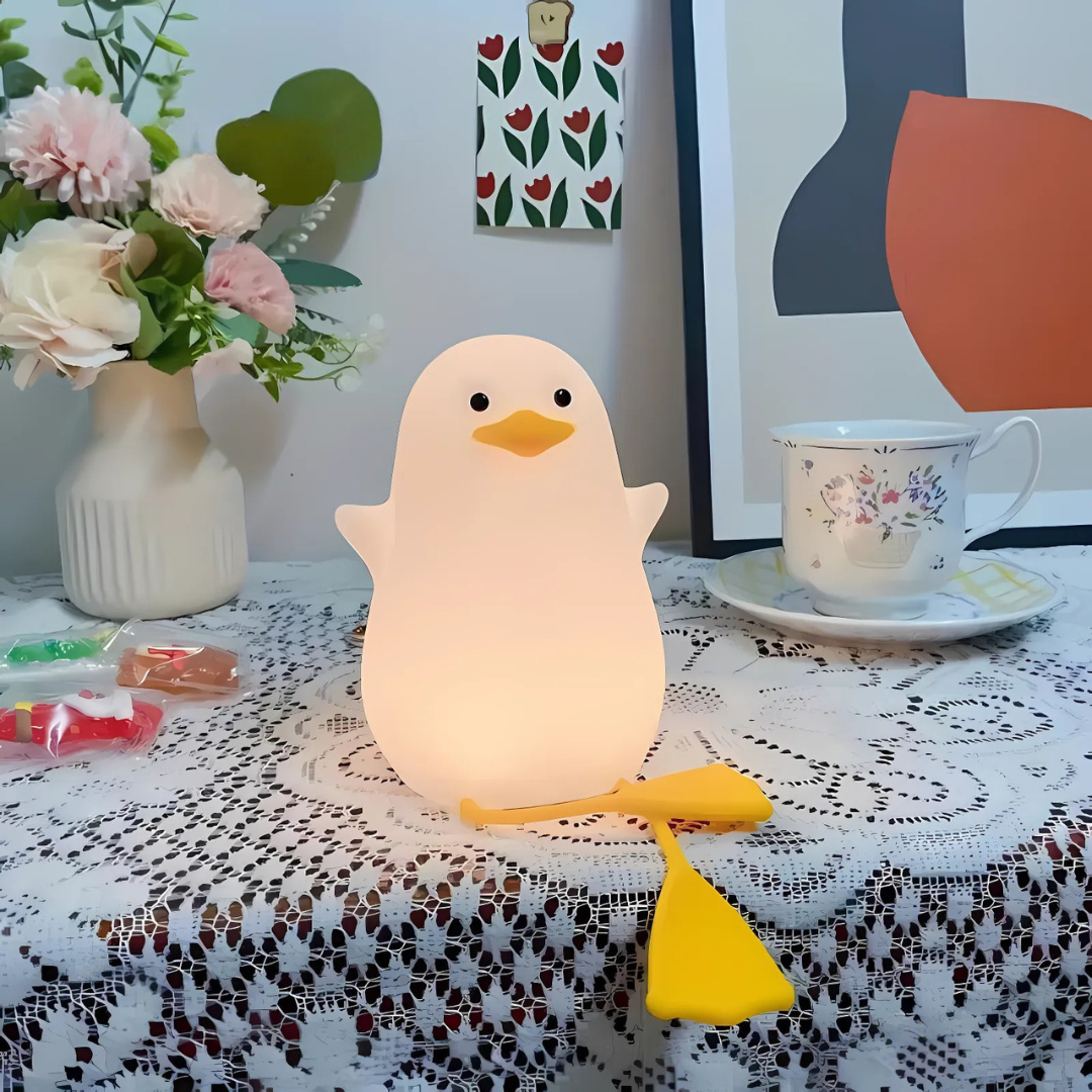 Cute Duck Silicone Night Light - Tinyminymo