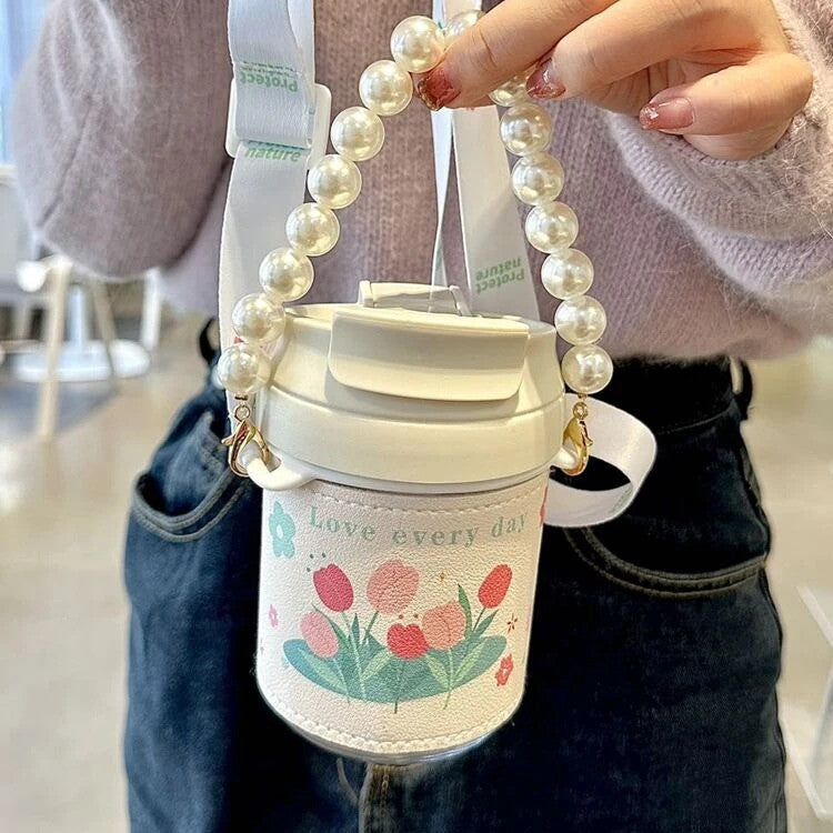 Cute Flower 2 in 1 Tumbler - Tinyminymo