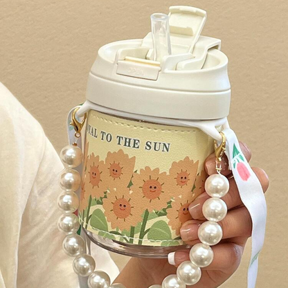 Cute Flower 2 in 1 Tumbler - Tinyminymo