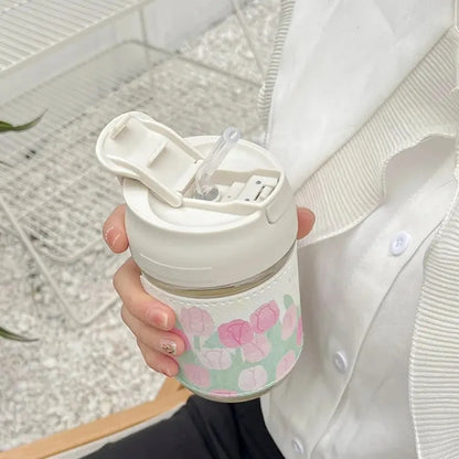 Cute Flower 2 in 1 Tumbler - Tinyminymo