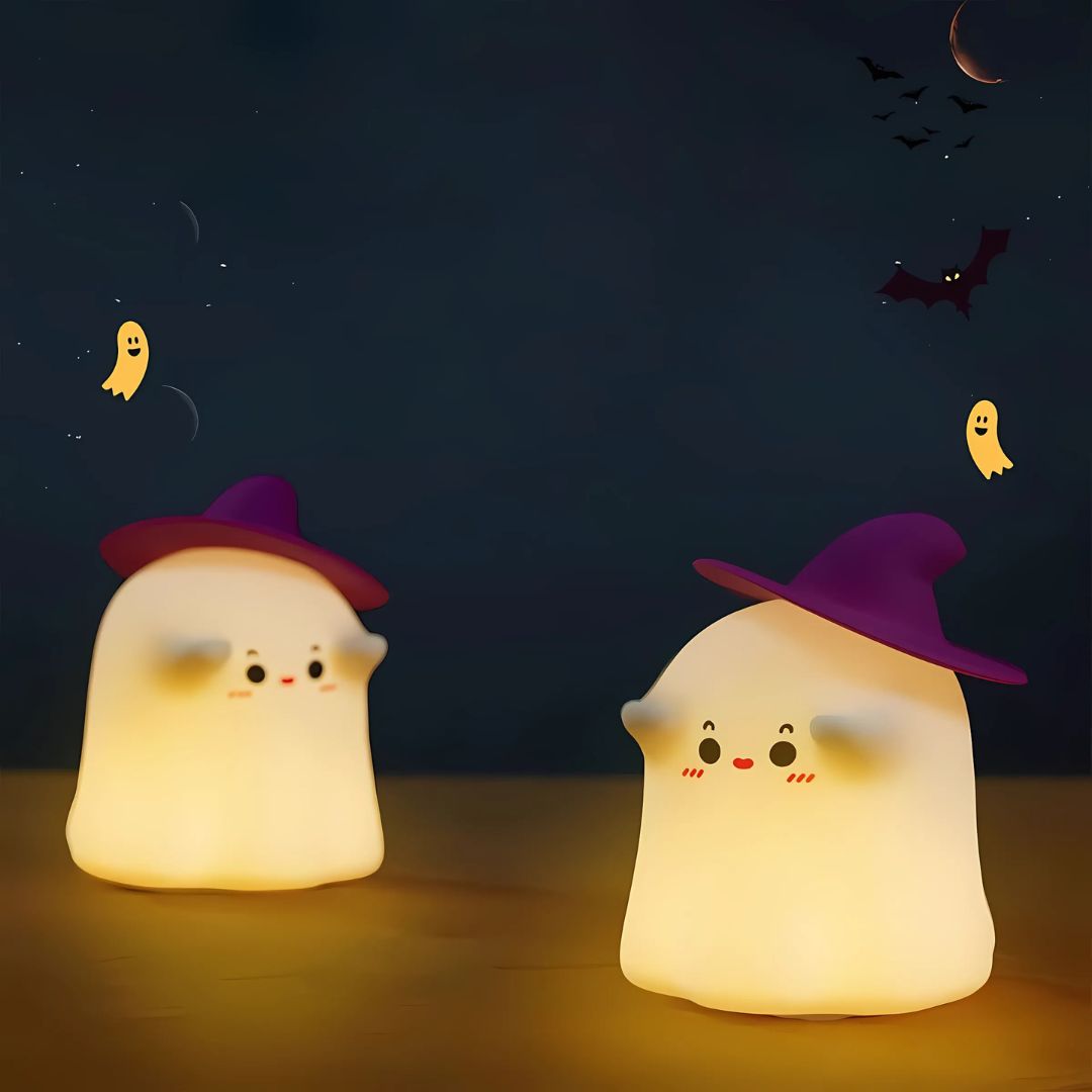 Cute Ghost Silicone Night Light- Tinyminymo