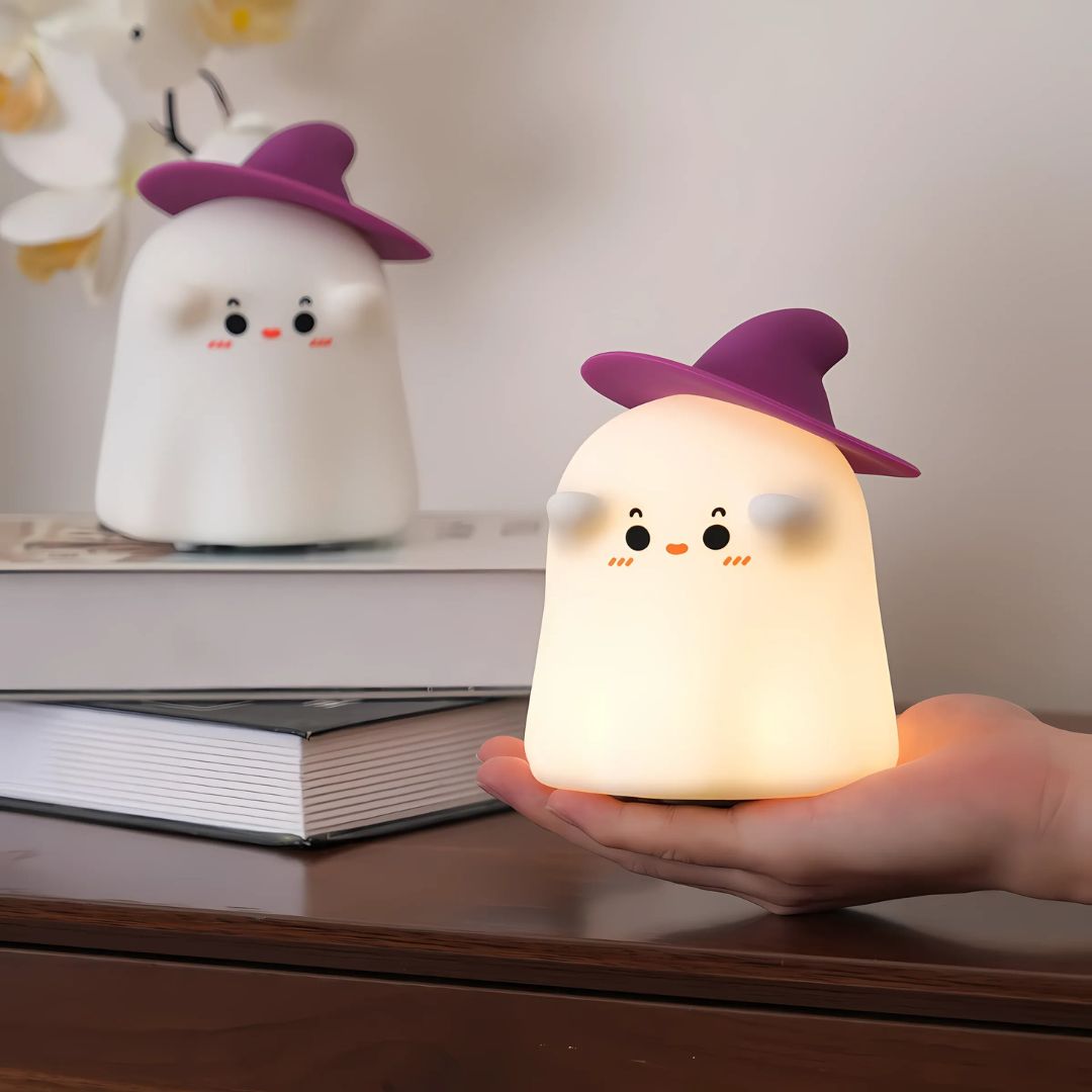 Cute Ghost Silicone Night Light- Tinyminymo
