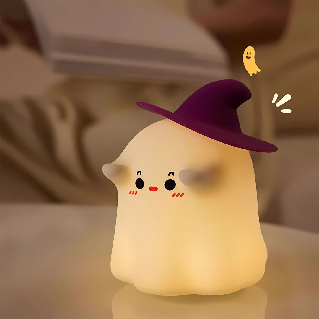 Cute Ghost Silicone Night Light- Tinyminymo