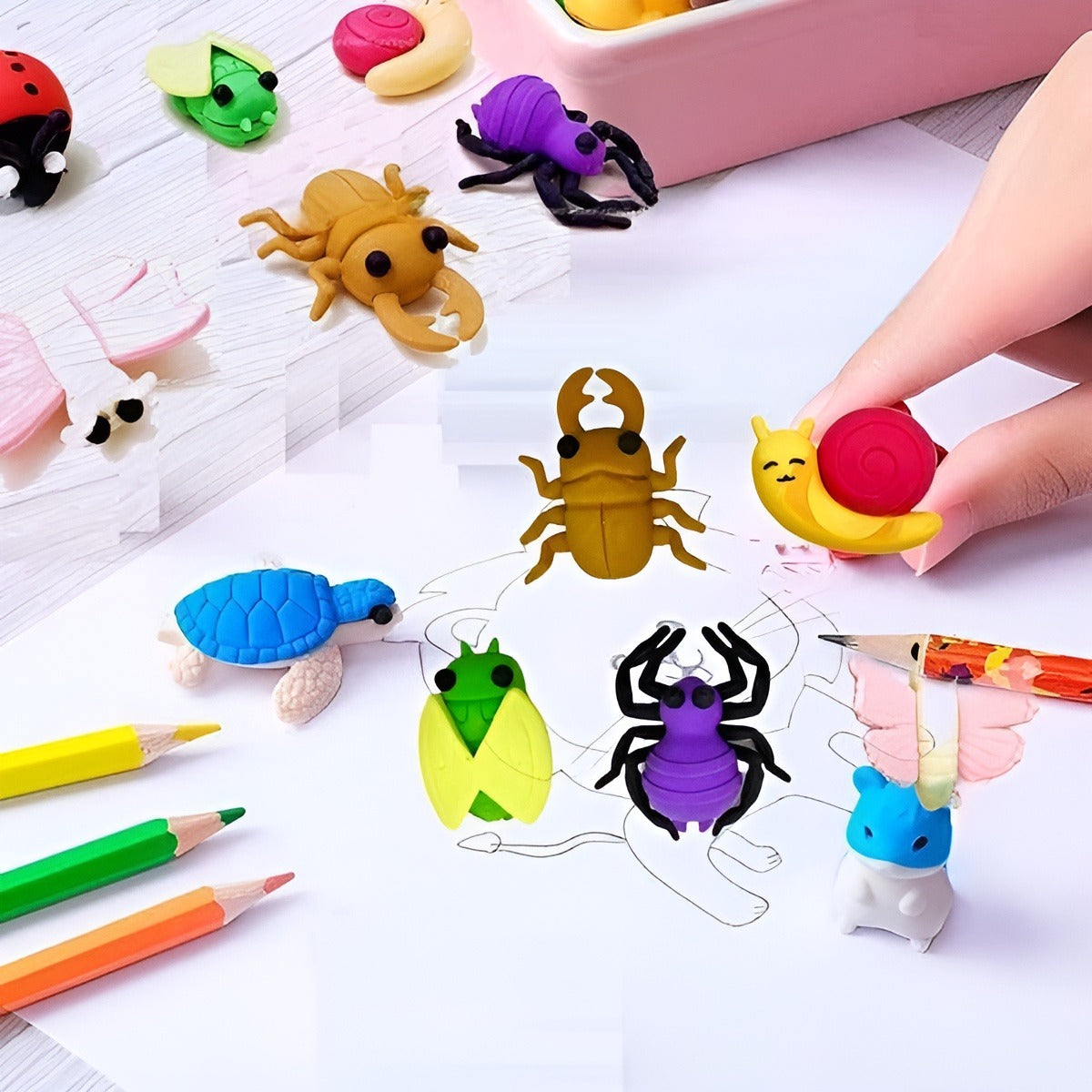 Cute Insects Eraser Set - Tinyminymo