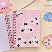 Cute Kawaii Notebook with cute Bunny Design - Tinyminymo