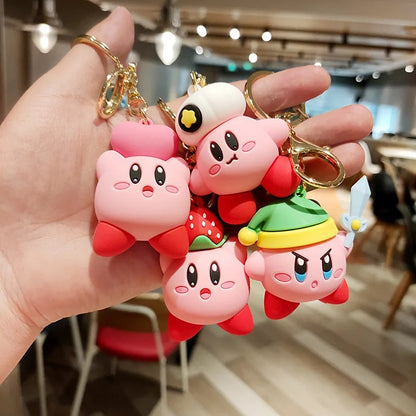 Cute Kirby 3D Keychain - Tinyminymo