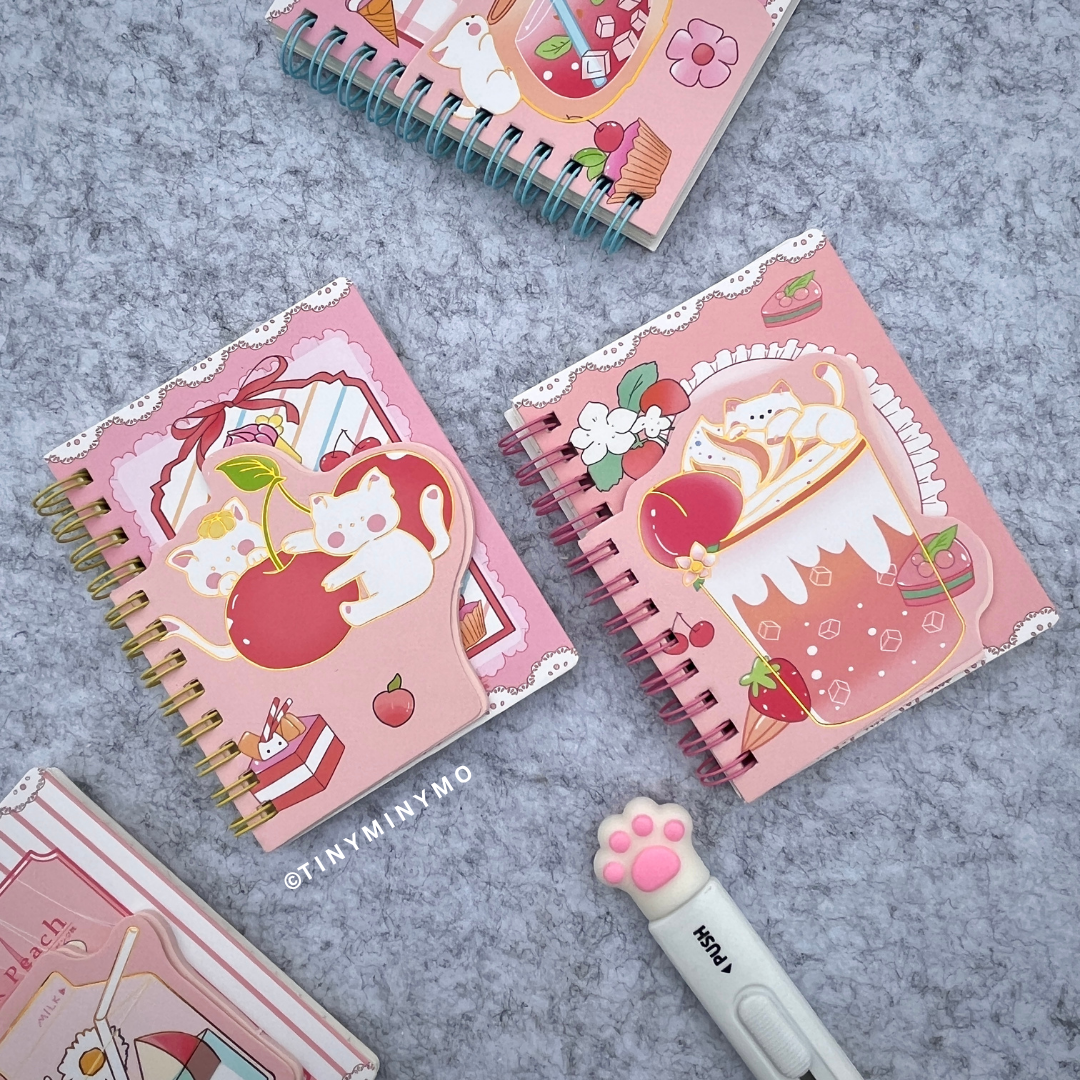 Two Kitty themed Mini Diary - Tinyminymo 