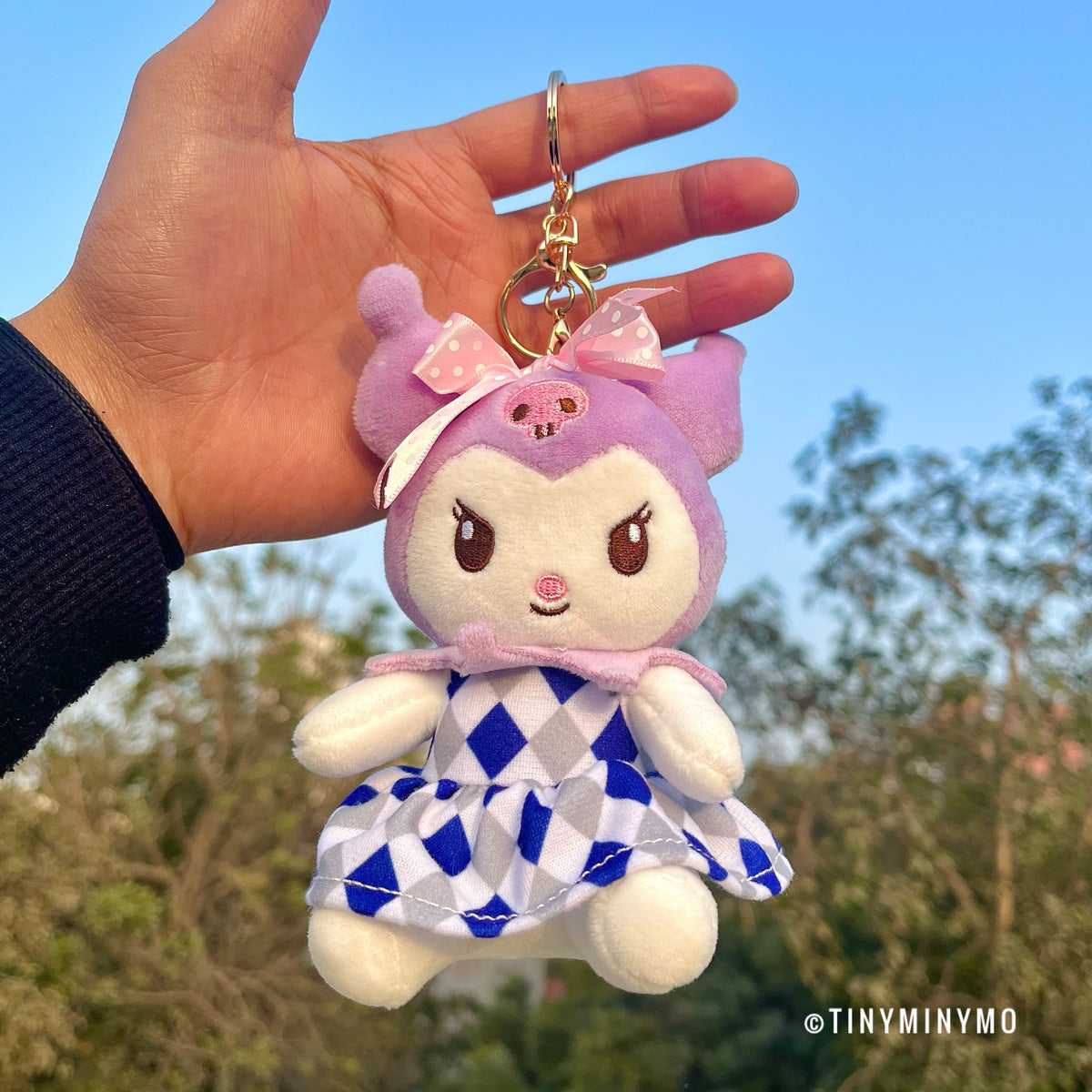 Cute Kuromi Plush Keychain - Tinyminymo