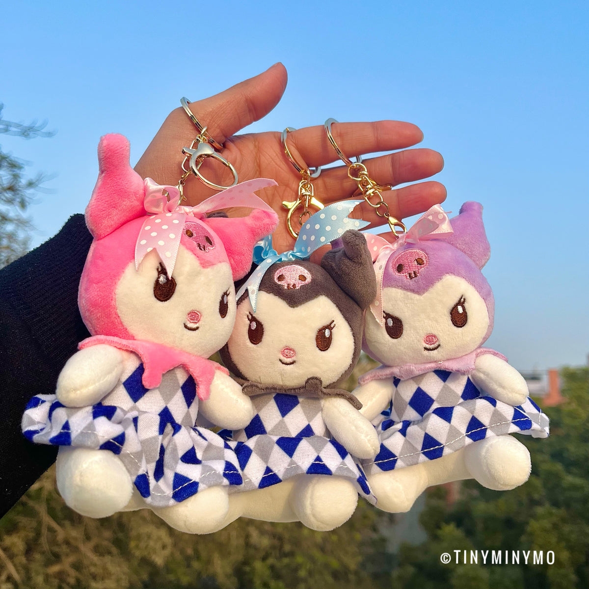 Cute Kuromi Plush Keychain - Tinyminymo