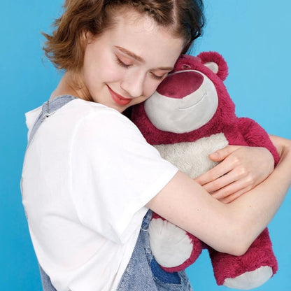 Girl Kid Adoring her Lotso Bear Soft Toy - Tinyminymo