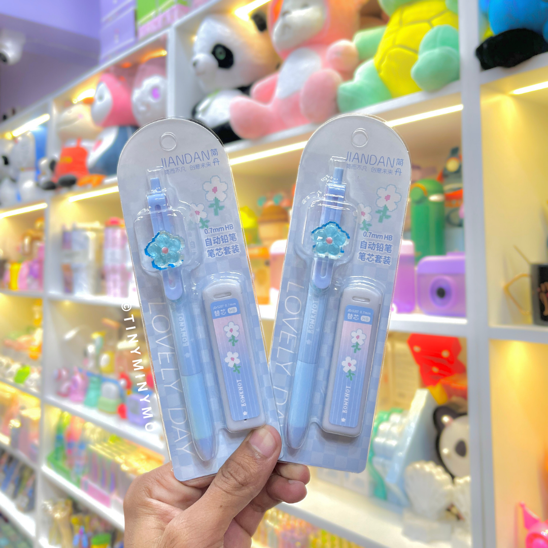 Two Pieces of Flower Design - Cute Mechanical Pencil - Tinyminymo