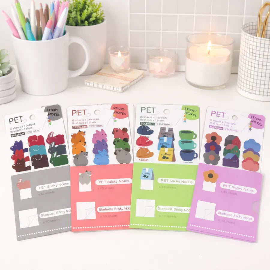 Four Different Designs of Sticky Notes - Tinyminymo