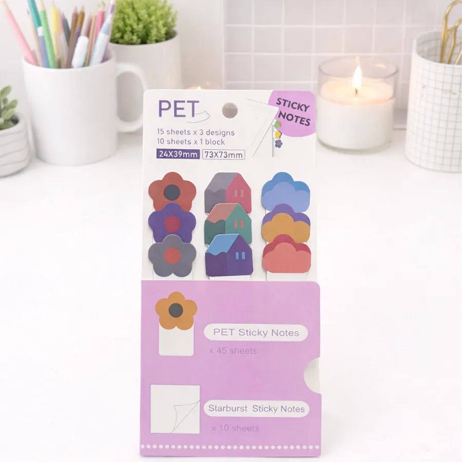 Flower Design Sticky Notes - Tinyminymo
