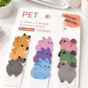 Pack of Sticky Notes with Animal Designs - Tinyminymo