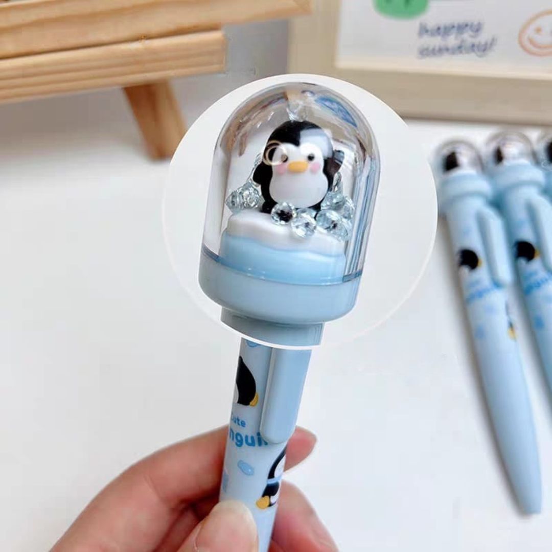 Topper of Penguin Pen Enlarged - Tinyminymo