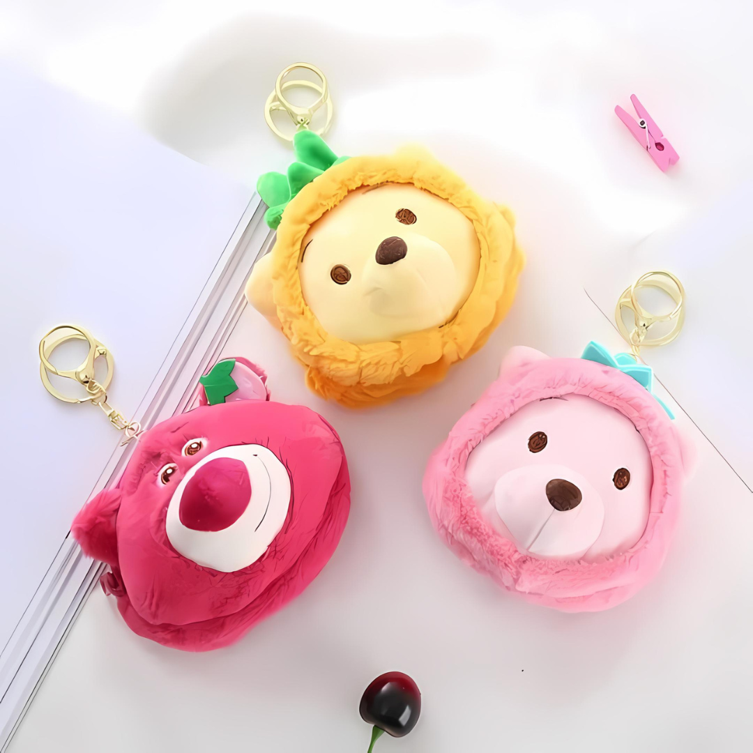 Cute Plush Coin Pouch Keychain - Tinyminymo