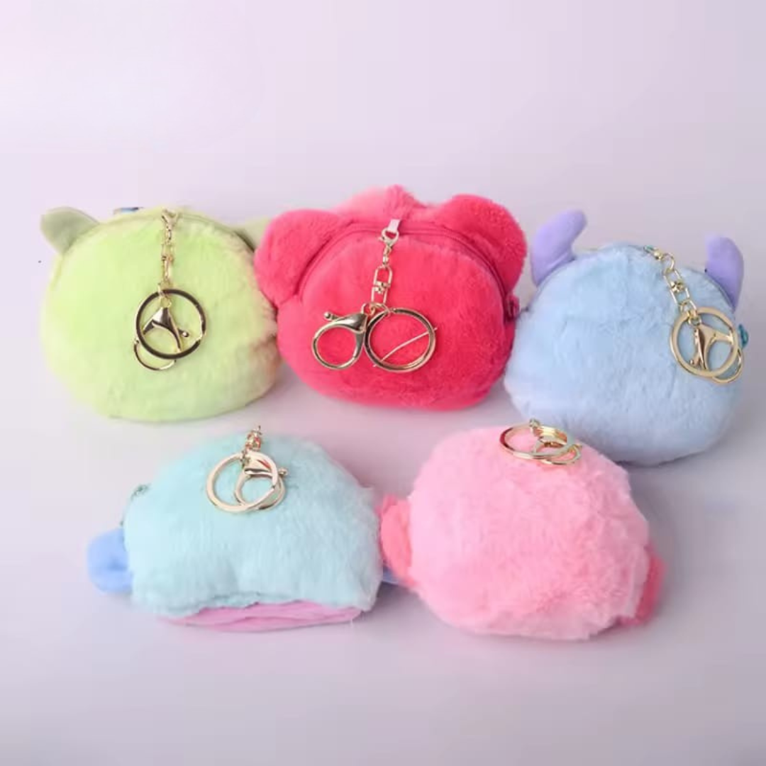 Cute Plush Coin Pouch Keychain - Tinyminymo