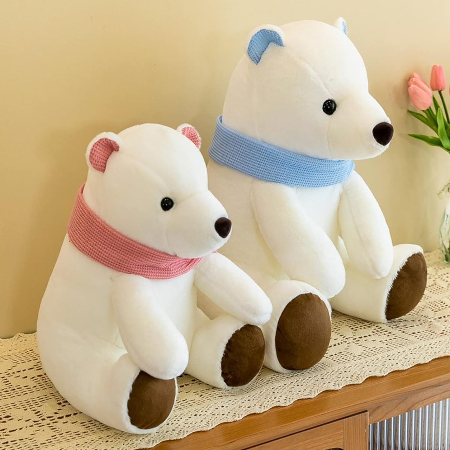 Cute Polar Bear Soft Toy - Tinyminymo