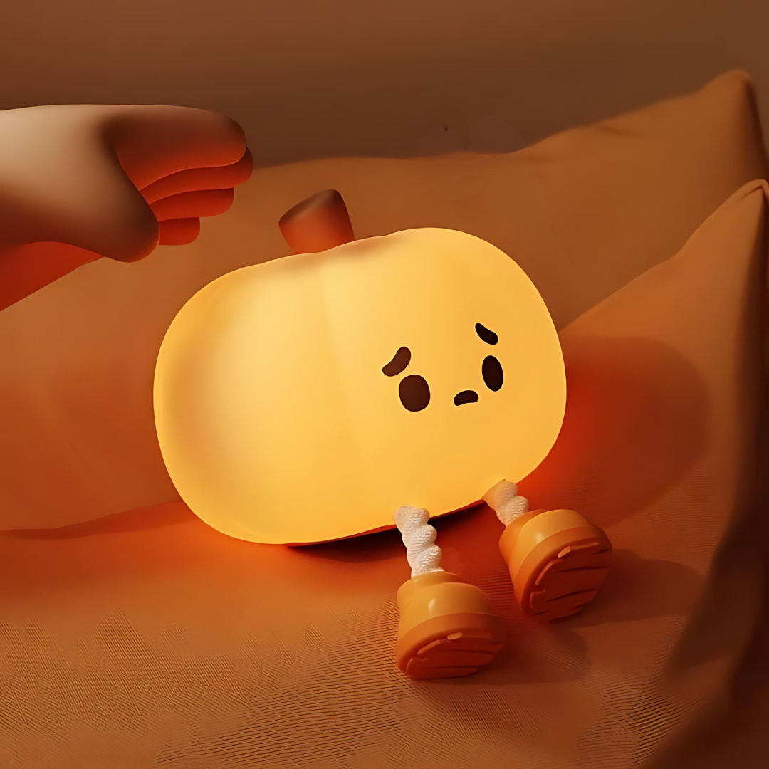 Cute Pumpkin Mini Silicone Light - Tinyminymo