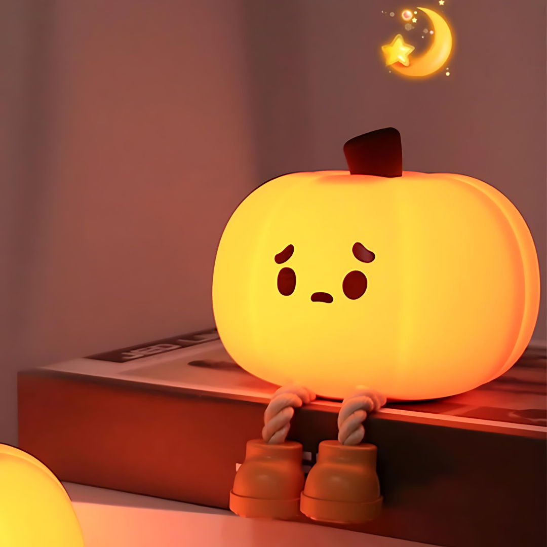 Cute Pumpkin Mini Silicone Light - Tinyminymo