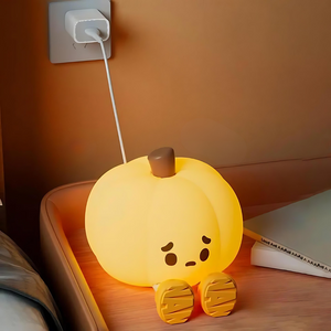 Cute Pumpkin Mini Silicone Light - Tinyminymo