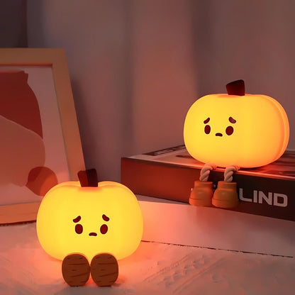 Cute Pumpkin Mini Silicone Light - Tinyminymo