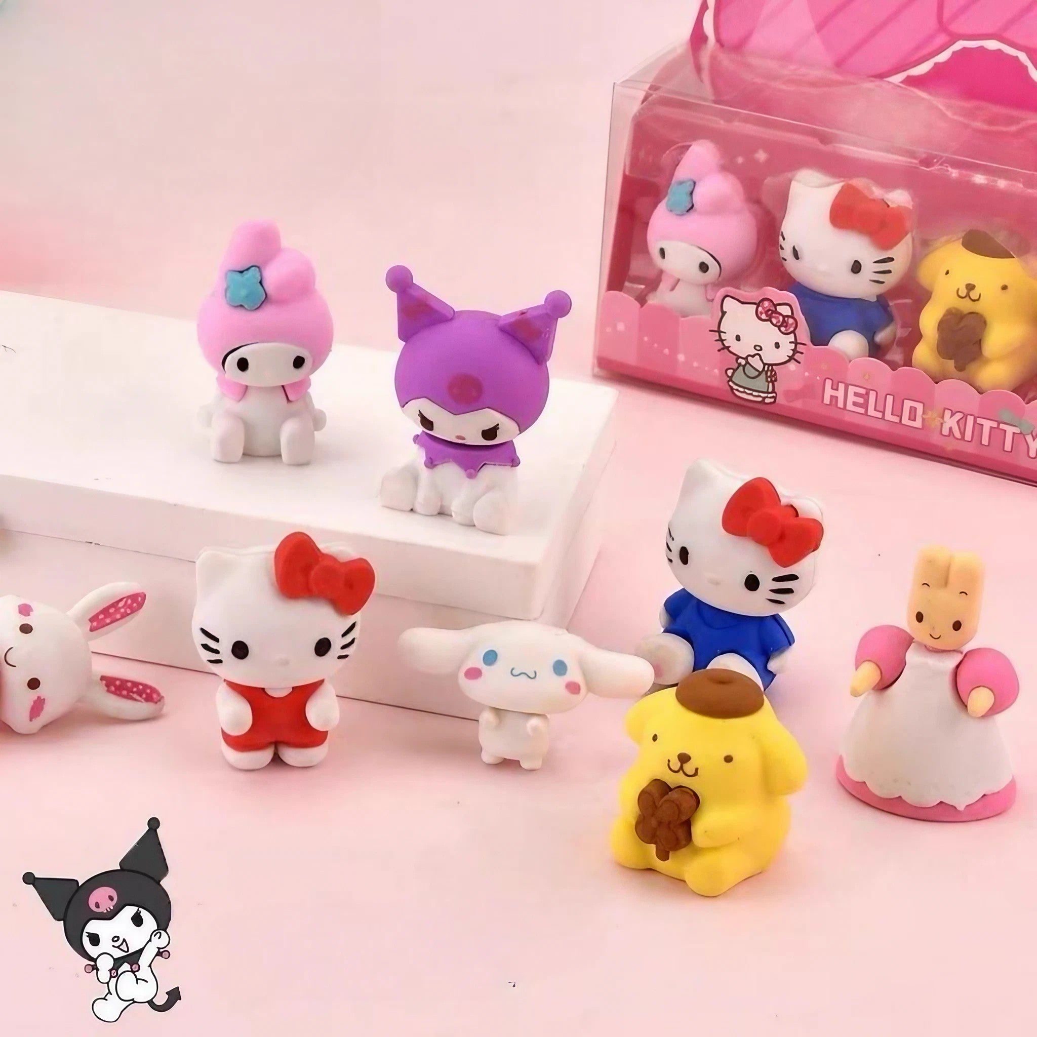 Cute Sanrio Erasers - Set of 4 - Tinyminymo