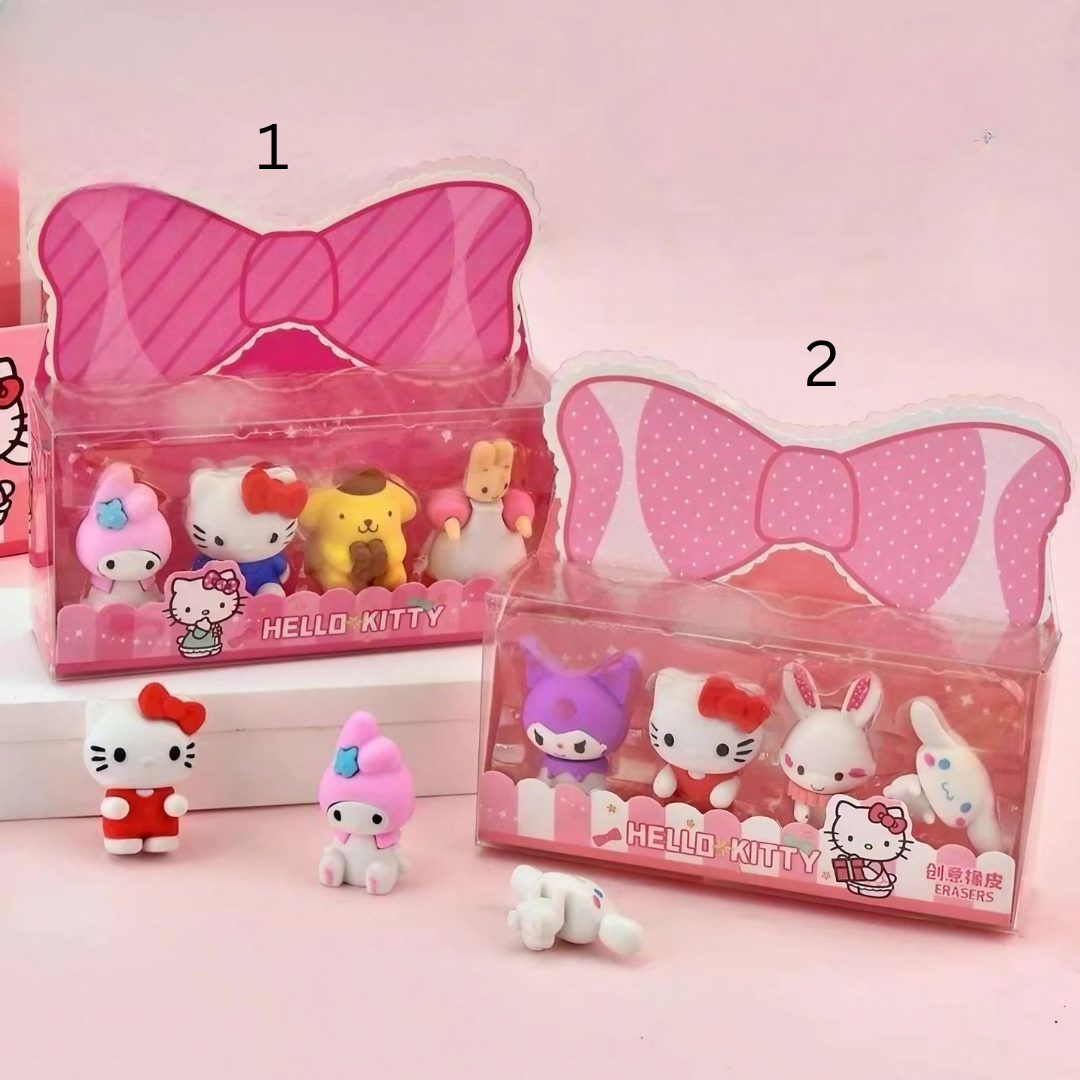 Cute Sanrio Erasers - Set of 4 - Tinyminymo