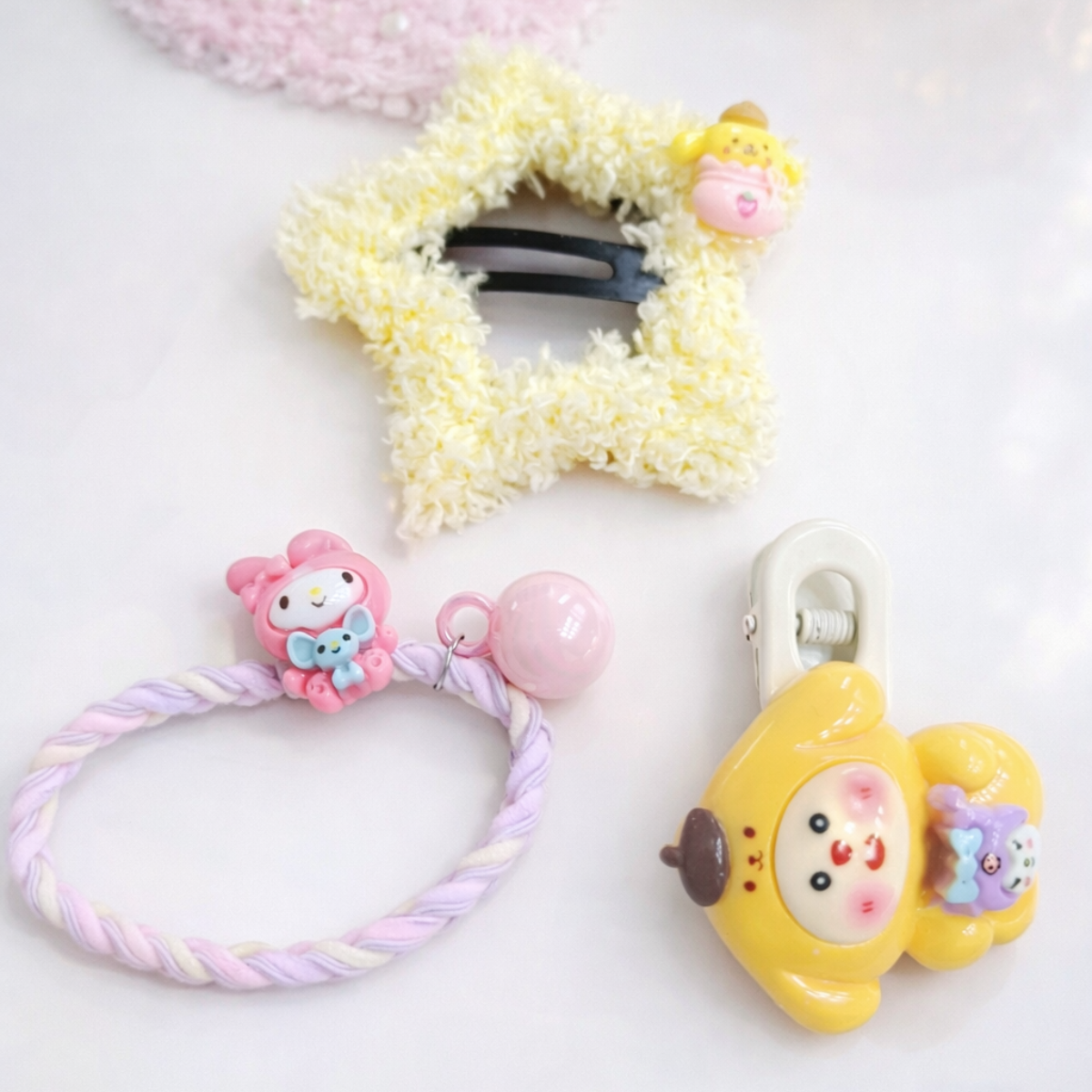 Sanrio Design Hair Clips and Rubber Bands - Tinyminymo