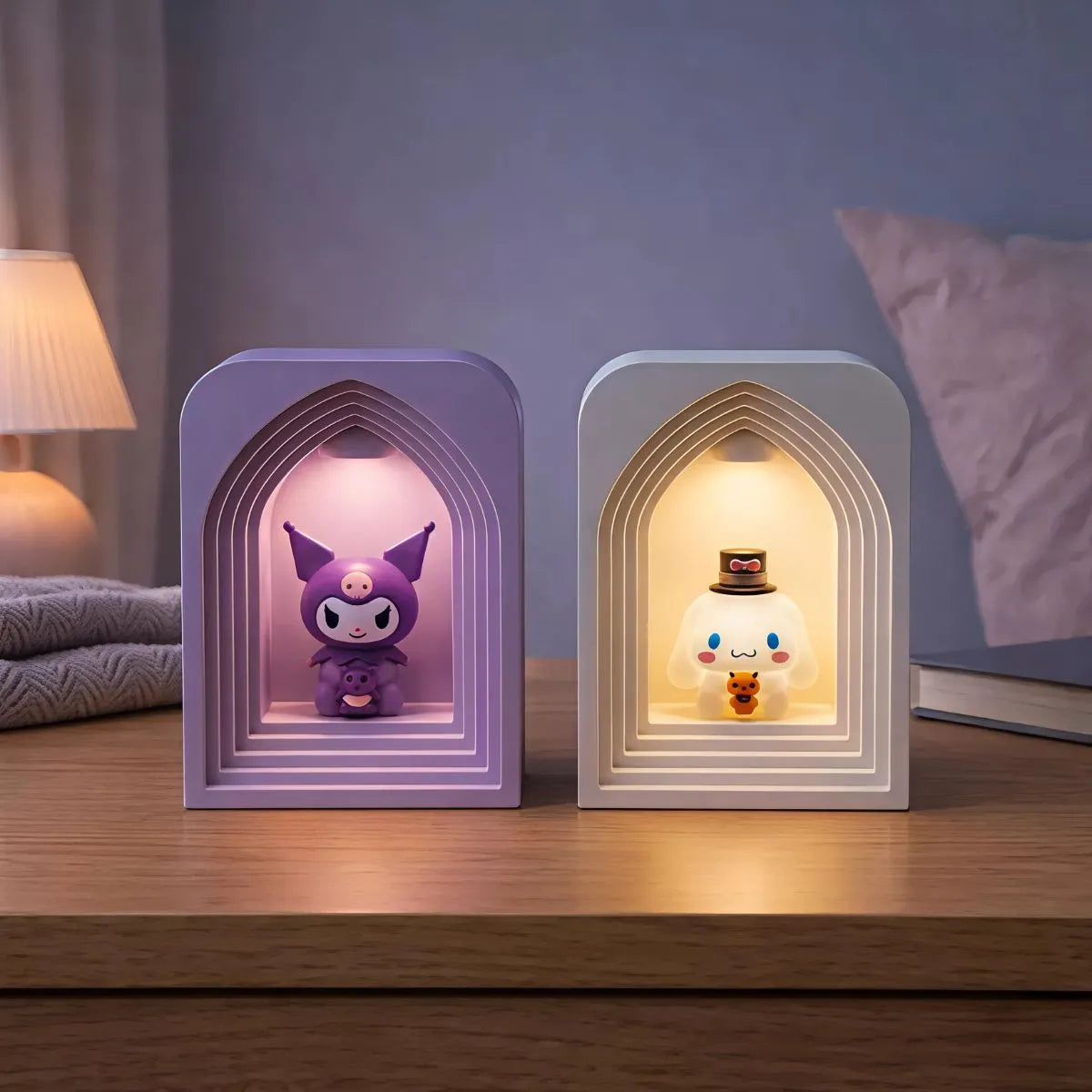 Cinnamoroll and Kuromi Lamps - Tinyminymo