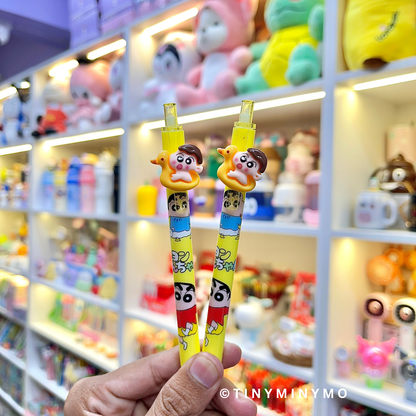 Two Yellow Shin-Chan Pens - Tinyminymo