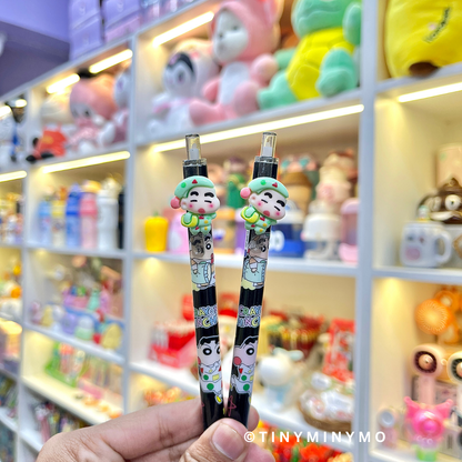 Two Black Shin-chan Pens - Tinyminymo