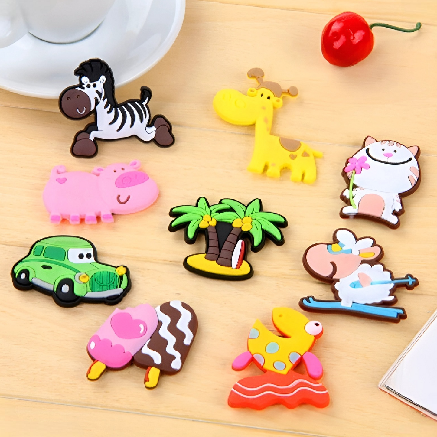 Cute Silicone Fridge Magnets - Set of 4 - Tinyminymo