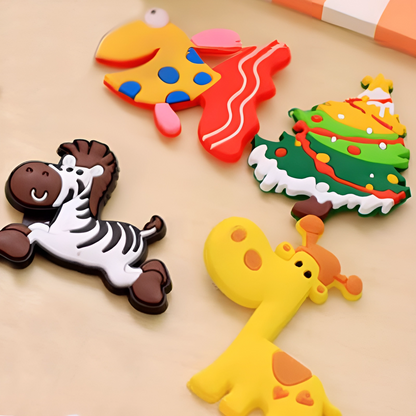 Cute Silicone Fridge Magnets - Set of 4 - Tinyminymo