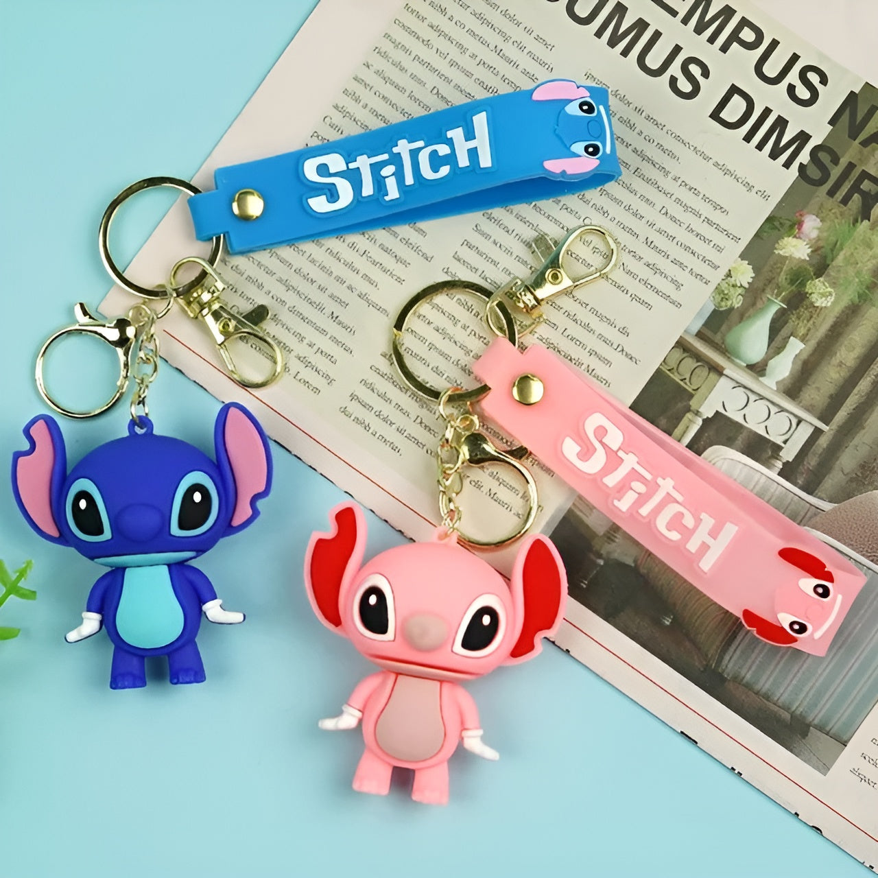 Cute Stitch 3D Keychain - Tinyminymo