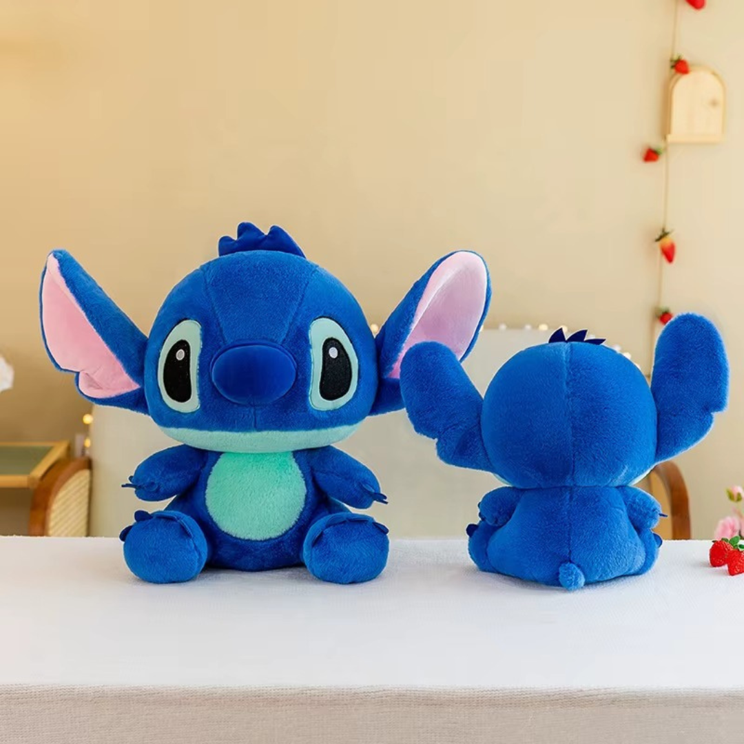 Two Stitch Soft Toy in Blue Color, Back and Front - Tinyminymo