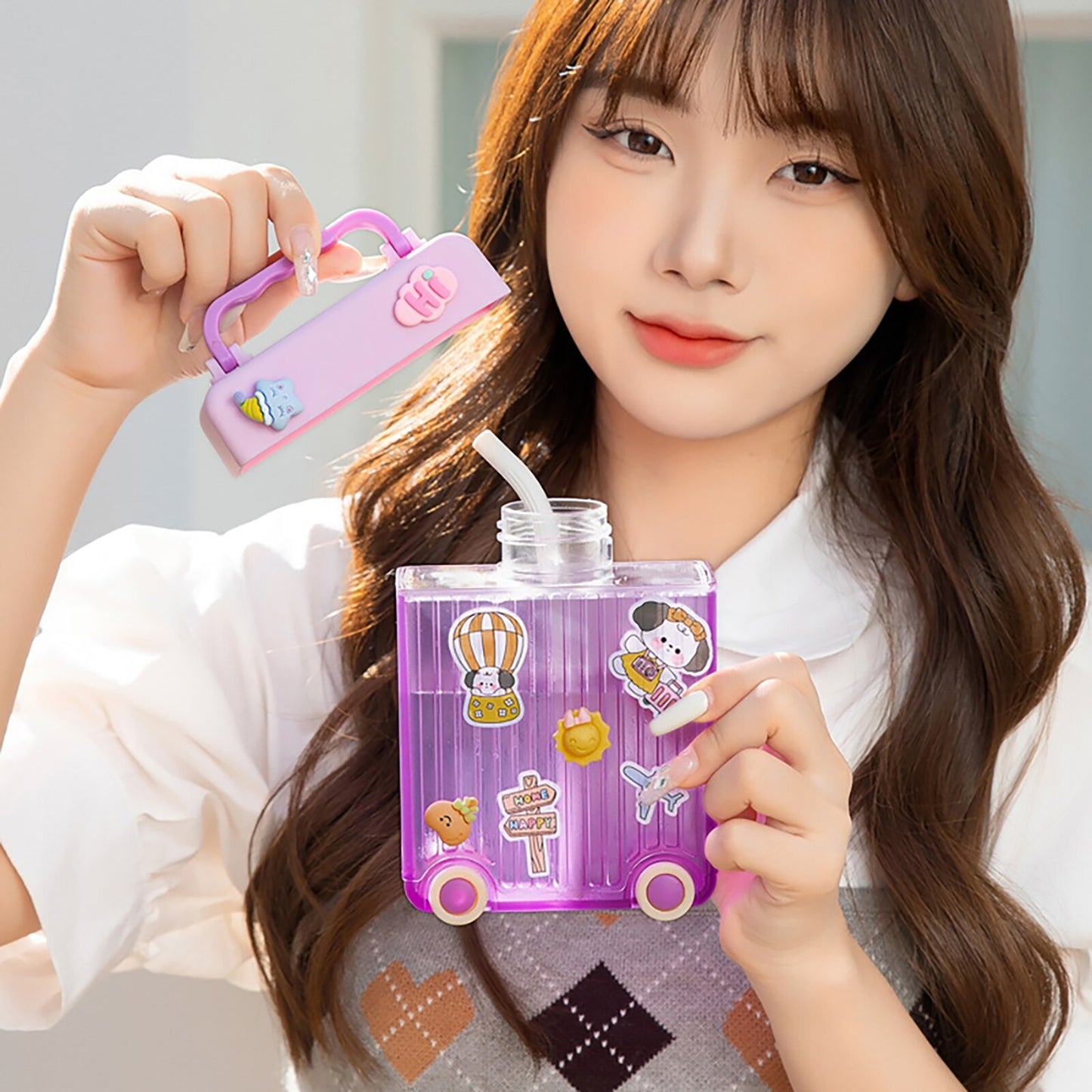 Cute Suitcase Water Bottle - Tinyminymo