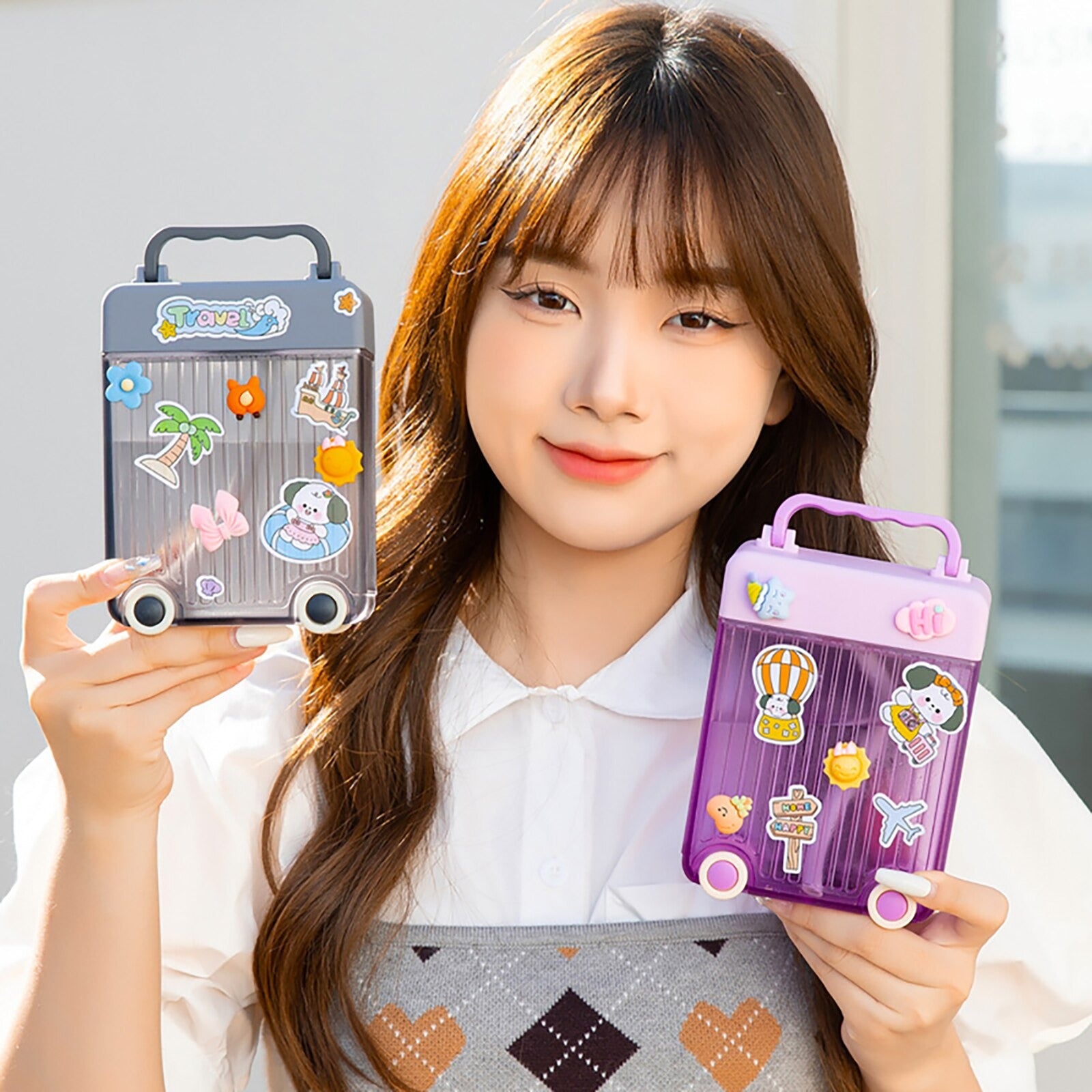 Cute Suitcase Water Bottle - Tinyminymo