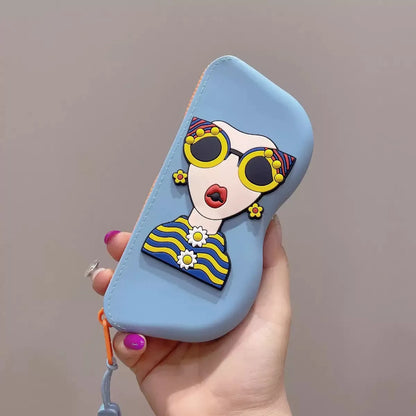 Blue Color Sunglass Silicone Storage Case - Tinyminymo